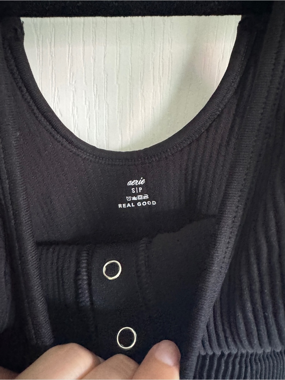 Aerie Seamless Snap Front Longline Bralette - Picture 3 of 5